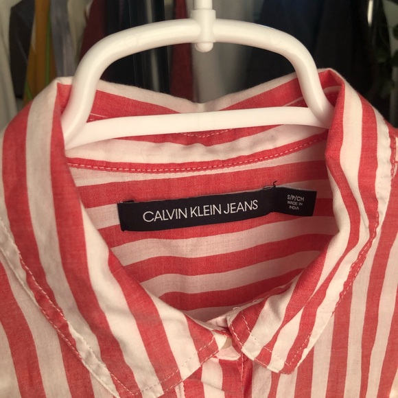 Calvin Klein Striped Button Down - Picture 2 of 3